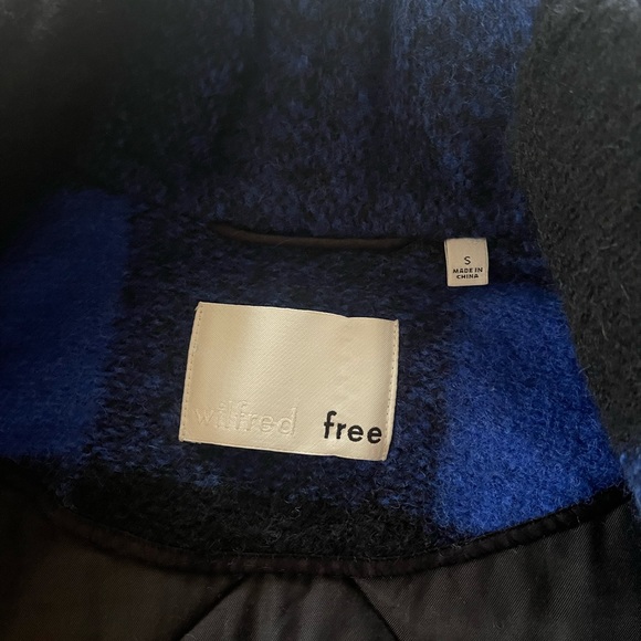 Wilfred Free Blue Buffalo check coat - Picture 4 of 5